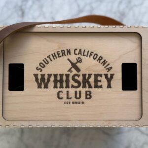 Personalized Balestra - Custom Engraved Whisky Glass Travel Case with 6 Glencairns